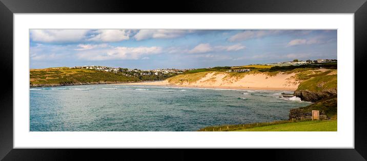 Crantock Beach Framed Mounted Print by Roger Green
