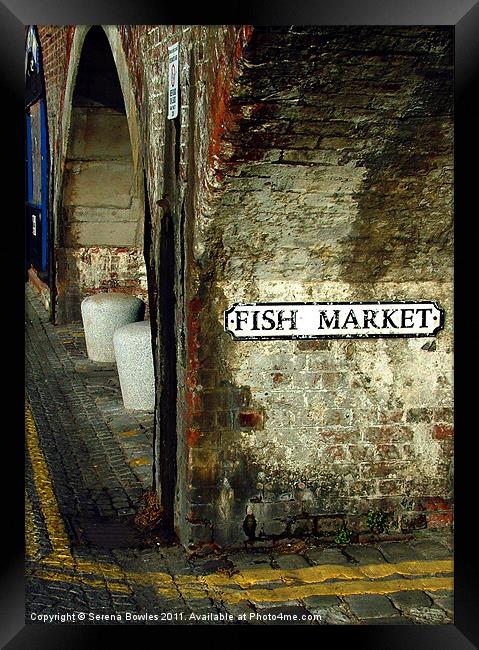 Folkestone Fish Market Framed Print by Serena Bowles