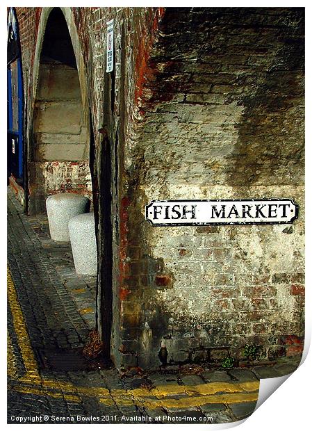 Folkestone Fish Market Print by Serena Bowles