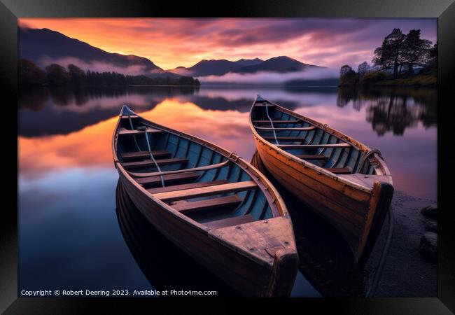 Lake District's Morning Palette Framed Print by Robert Deering