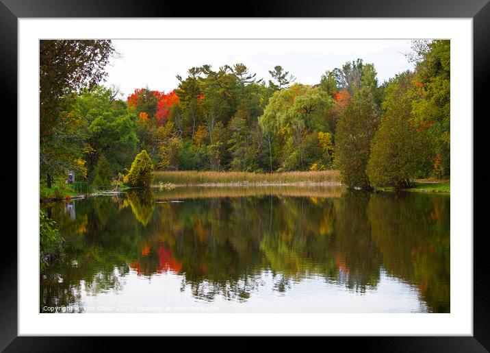 Autumnal Splendour in Jackson Park Framed Mounted Print by Ken Oliver