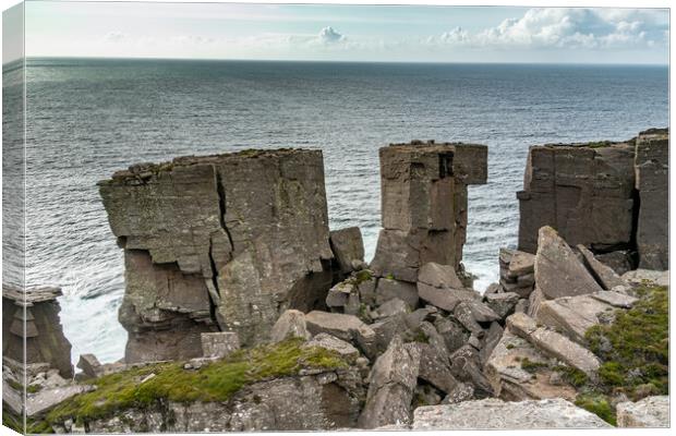 Camel rock Kinlochbervie Canvas Print by Peter Bardsley