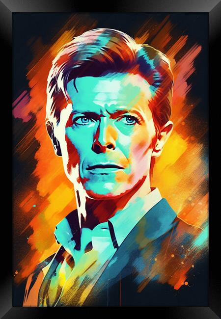 Bowie Art Framed Print by Picture Wizard
