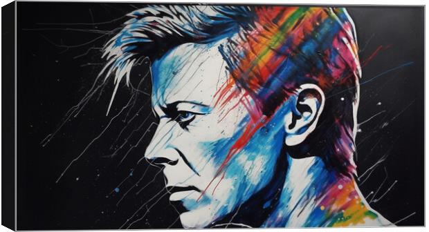 Bowie Abstract Canvas Print by Picture Wizard