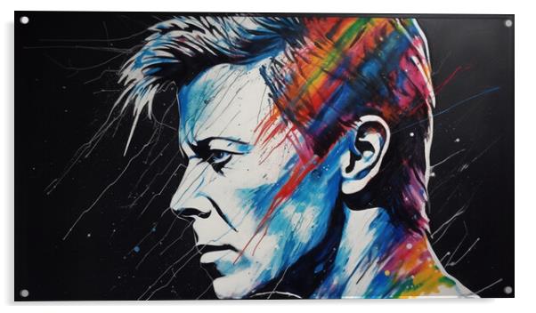 Bowie Abstract Acrylic by Picture Wizard