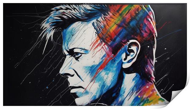 Bowie Abstract Print by Picture Wizard