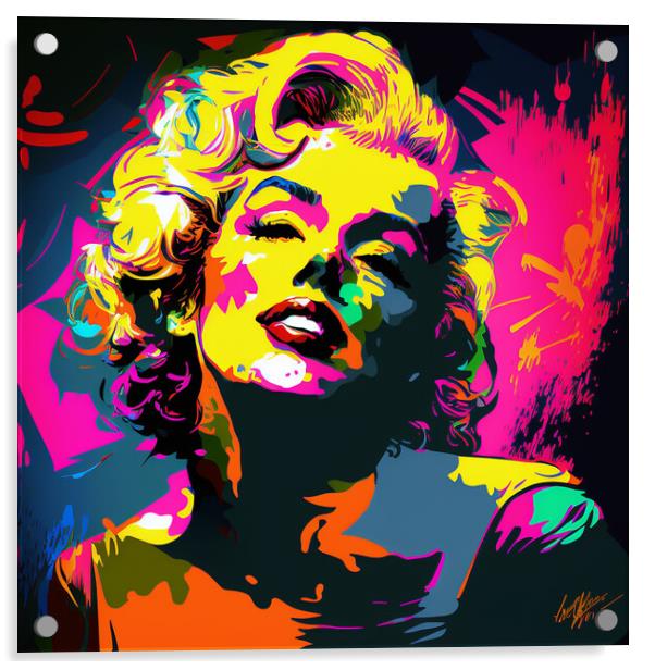 Marilyn Abstract Acrylic by Picture Wizard