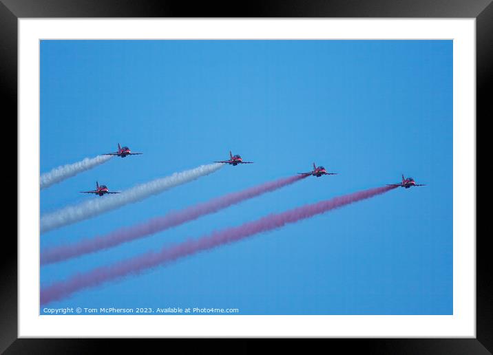 'Red Arrows: Sky-Painting Maestros' Framed Mounted Print by Tom McPherson