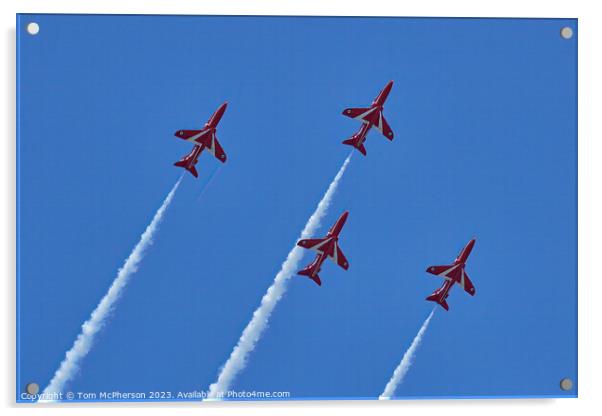'Sky Ballet by Red Arrows' Acrylic by Tom McPherson
