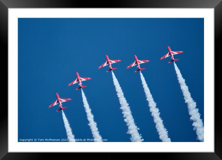 Red Arrows' Aerial Ballet Framed Mounted Print by Tom McPherson
