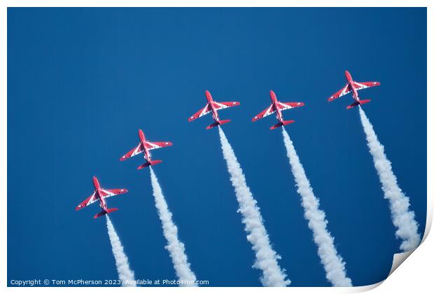 Red Arrows' Aerial Ballet Print by Tom McPherson