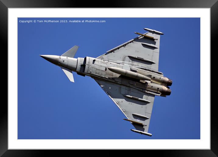 Agile Force, Typhoon FGR.Mk 4 Unleashed Framed Mounted Print by Tom McPherson