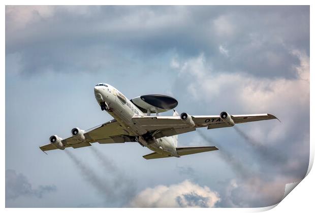 NATO Boeing E-3A Sentry AWACS Print by Derek Beattie