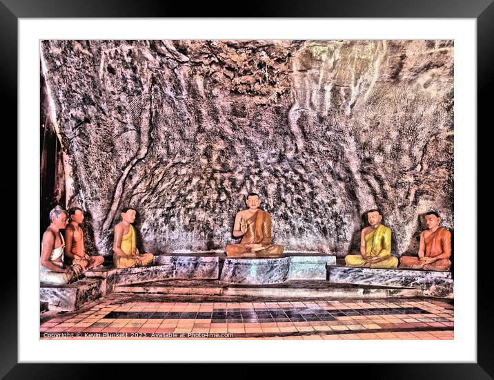Buddhist Temple. Dambulla, Sri Lanka Framed Mounted Print by Kevin Plunkett
