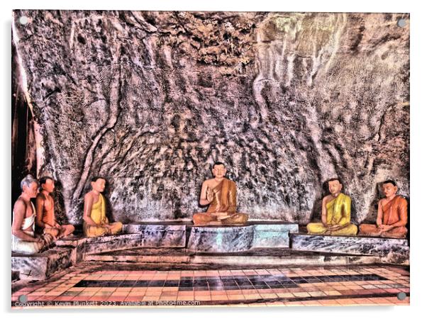 Buddhist Temple. Dambulla, Sri Lanka Acrylic by Kevin Plunkett