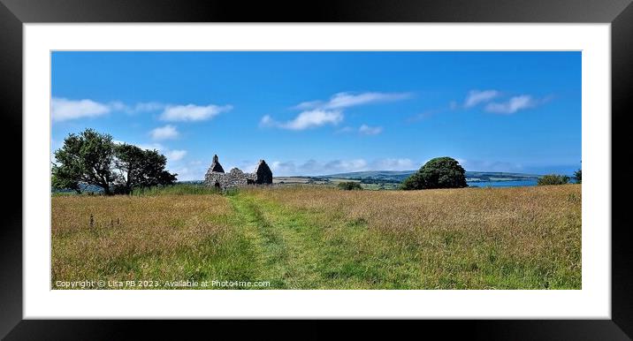 Distant Old Chapel Framed Mounted Print by Lisa PB