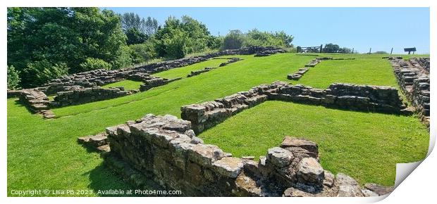 Poltross Burn Milecastle Print by Lisa PB