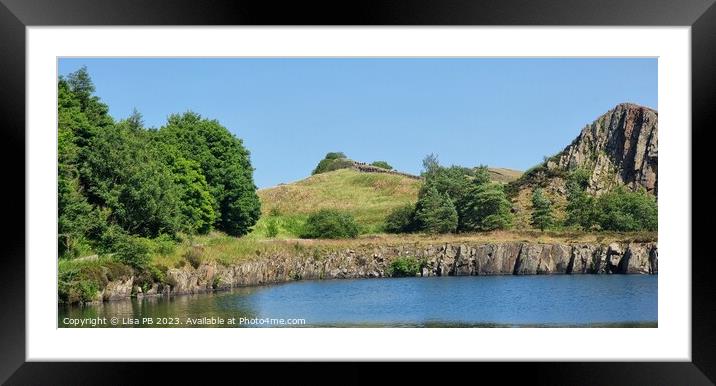 Cawfields Pool Framed Mounted Print by Lisa PB