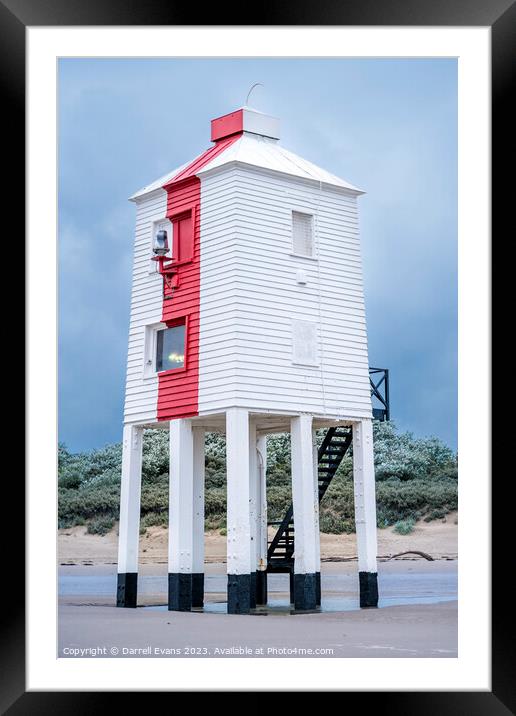 Lighthouse at Burnham-On-Sea  Framed Mounted Print by Darrell Evans