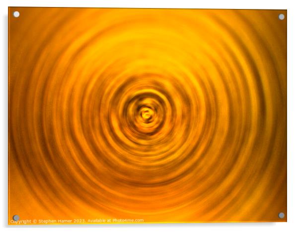 Gilded Waves Unfolding Acrylic by Stephen Hamer