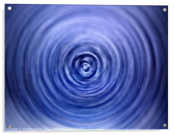 Azure Orbital Echoes Acrylic by Stephen Hamer