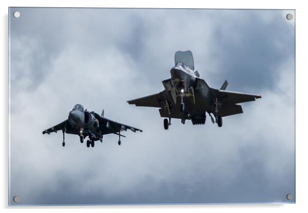F35 and Harrier Acrylic by J Biggadike