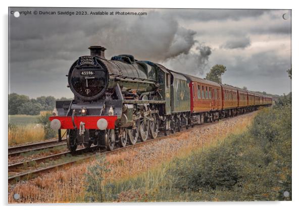 Steam Train Bahamas on the West Somerset Steam Express Acrylic by Duncan Savidge