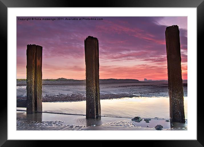 Red Sky in the Morning Framed Mounted Print by Fiona Messenger