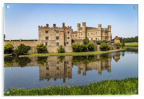 Leeds Castle Acrylic by peter schickert