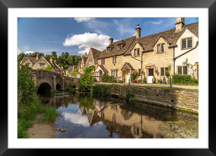 Castle Combe Framed Mounted Print by peter schickert