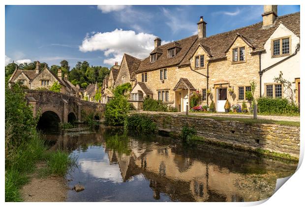 Castle Combe Print by peter schickert