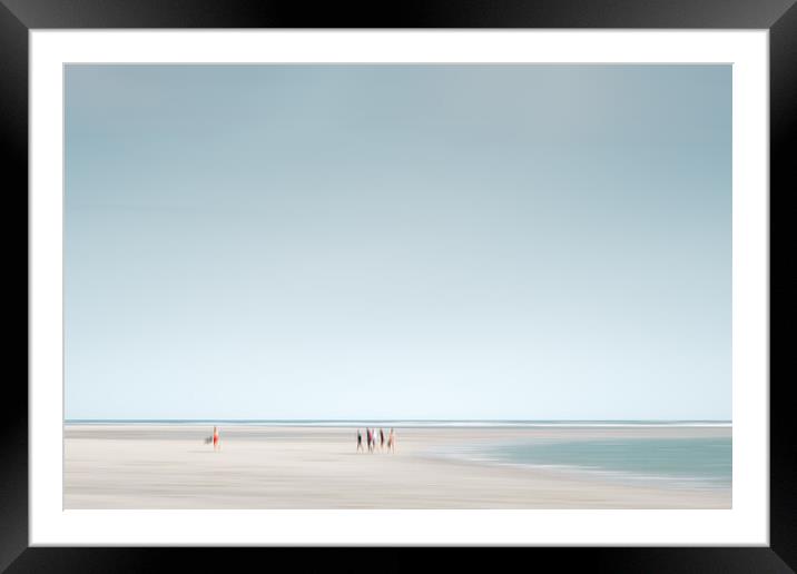 Beach Scene Framed Mounted Print by Mark Jones