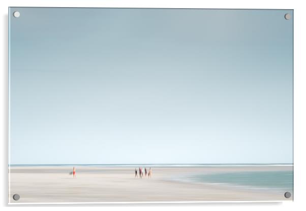 Beach Scene Acrylic by Mark Jones