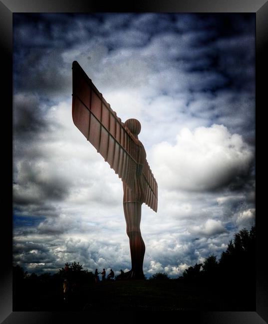 Angel of the North  Framed Print by Tony lopez