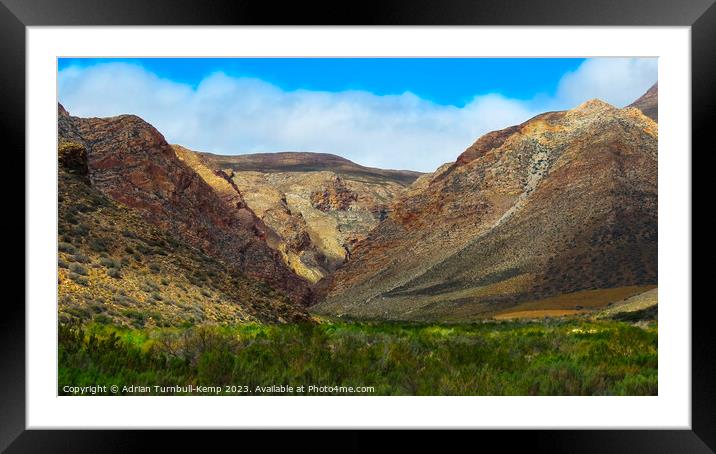 Clouds over the Swartberg mountains Framed Mounted Print by Adrian Turnbull-Kemp