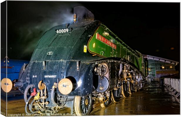 The Historic Convergence of A4 Locomotives Canvas Print by Paul Telford