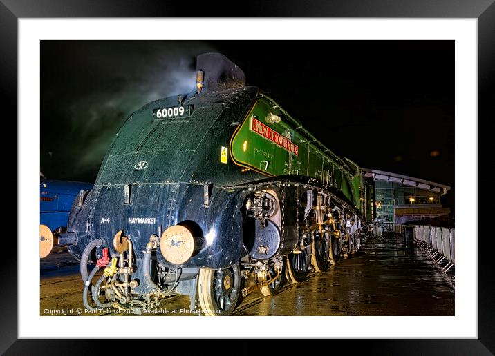 The Historic Convergence of A4 Locomotives Framed Mounted Print by Paul Telford