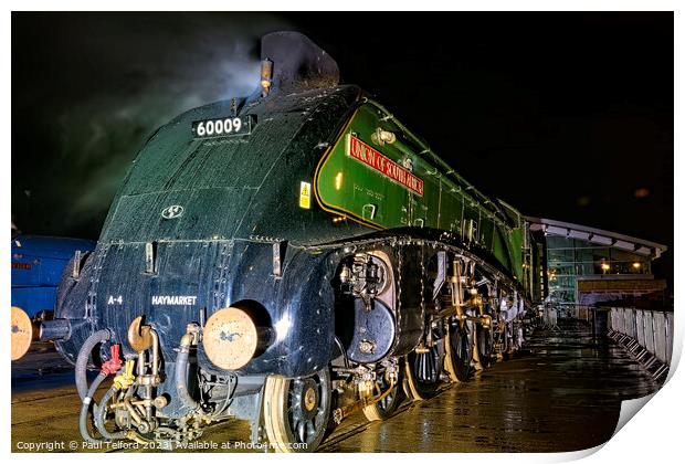 The Historic Convergence of A4 Locomotives Print by Paul Telford
