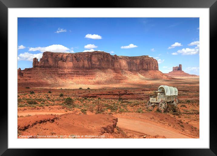 Monument Valley Days Framed Mounted Print by Donna Kennedy