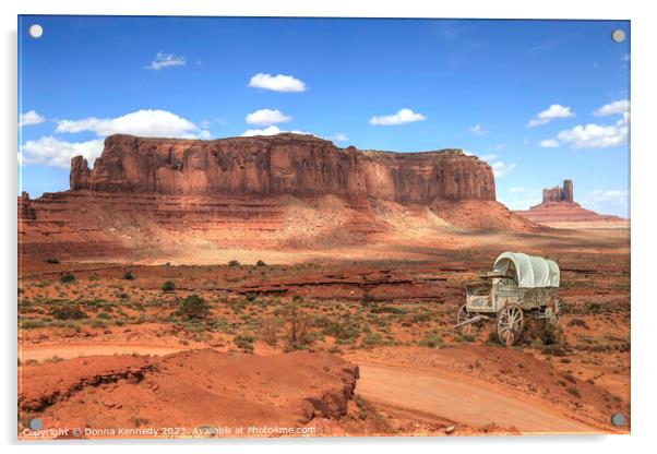 Monument Valley Days Acrylic by Donna Kennedy