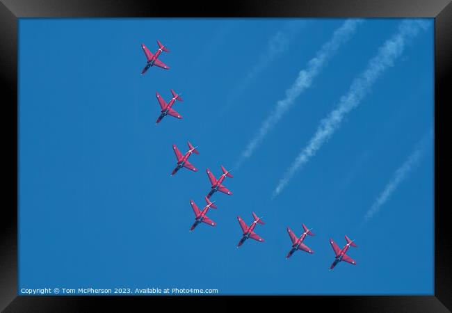 'Aero-Dance of the Red Arrows' Framed Print by Tom McPherson