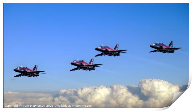 The Red Arrows' Skyward Ballet Print by Tom McPherson