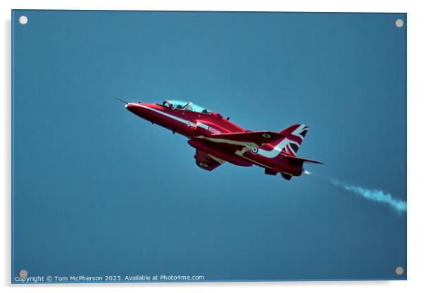 'Spectacular Display: Red Arrows in Flight' Acrylic by Tom McPherson