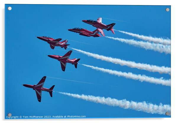 Sky Dance of Red Arrows Acrylic by Tom McPherson