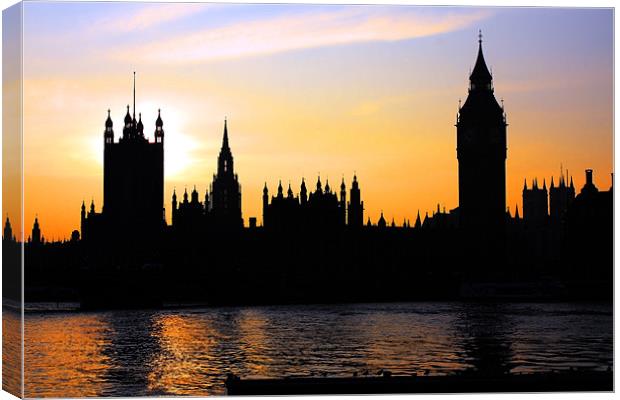 Westminster Skyline Canvas Print by Phil Clements