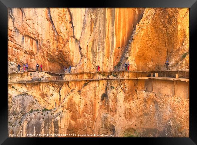 Caminito Del Rey, Spain Framed Print by EMMA DANCE PHOTOGRAPHY