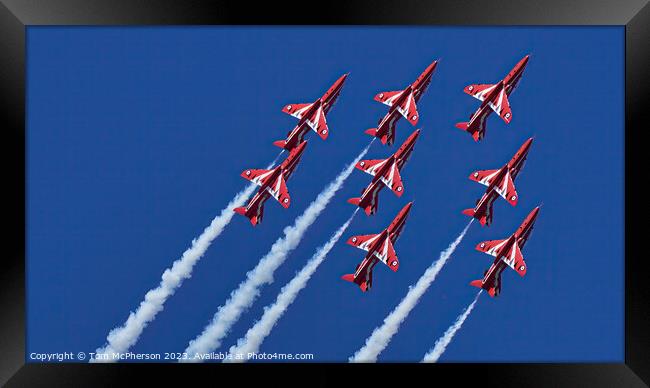 'Red Arrows' Spectacular Lossiemouth Flyover' Framed Print by Tom McPherson