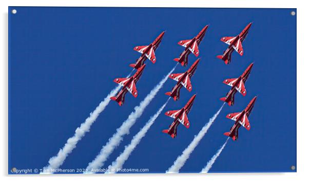 'Red Arrows' Spectacular Lossiemouth Flyover' Acrylic by Tom McPherson