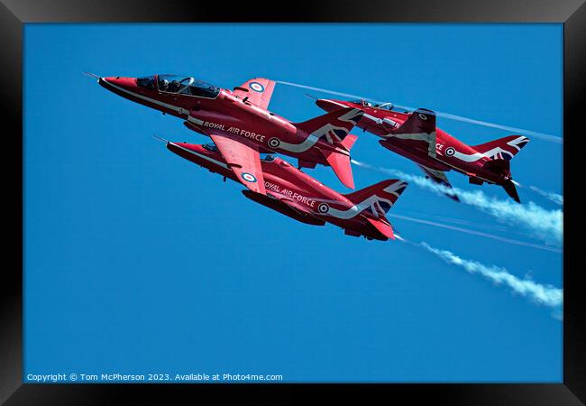 Red Arrows: Britain's Sky Artists Framed Print by Tom McPherson