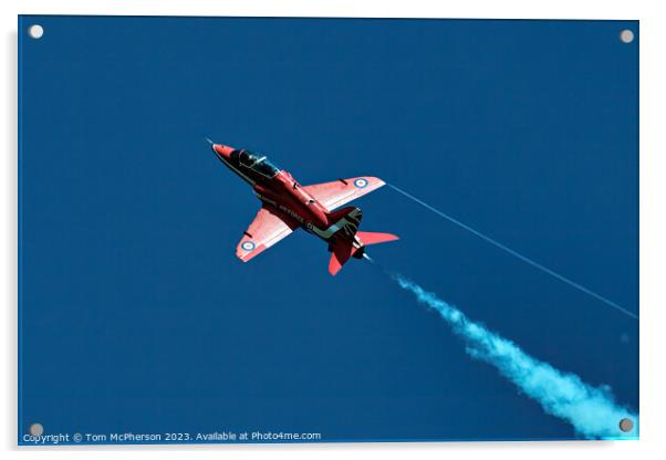 Red Arrows' Aerial Spectacle Acrylic by Tom McPherson